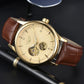 LONGLUX Automatic Watch Elegant Style Wholesale Mechanical Wristwatches Skeleton Rome Waterproof Mens Watch Men Gift