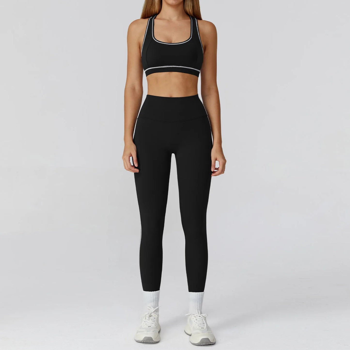 Yoga Clothes Set 2/3PCS Sportswear Gym Outfits Women Sports Set High Waist Leggings Fitness Suit Running Bra Workout Tracksuit