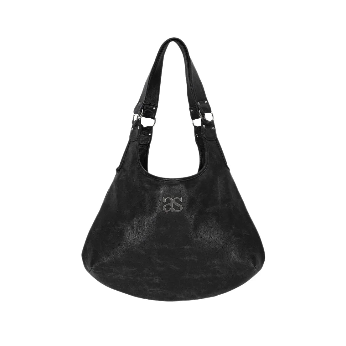 Retro Washed Large Capacity Crescent Bag Single Shoulder Tote Women's  Brand Moon Tooth Bag Casual Handbag for Women