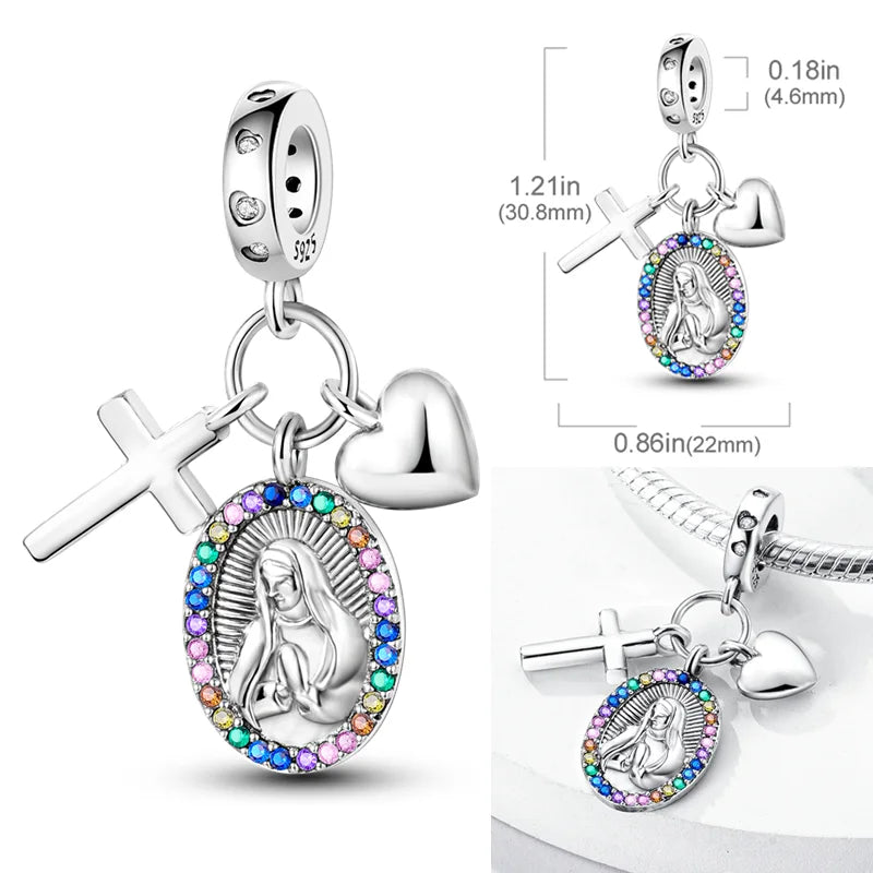 2026 Hot Sale Charms Bead 925 Sterling Sliver Pink Butterfly Luminous Firefly Dangle Fit Bangle Bracelet Necklace DIY Jewelry