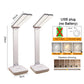 USB Desk Lamp 3 Levels Dimmable Touch Night Light USB Rechargeable Eye Protection Foldable Table Lamp For Bedroom Bedside Desk