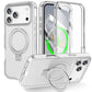 For iPhone 17 Pro Max iPhone Air Matte Case,Built-in PET Screen Protector, Ring Kickstand, Dual Layer Full Body Shockproof Cover