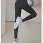 UPF50+Ribbed Yoga Pants High Waisted Gym_eggings Sport Women Fitness SeamlessFemale Legging Tummy Control RunningTraining Tights