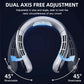 8000mAh USB Hanging Neck Fan Portable Bladeless Mini Rechargeable Mute LED Digital Display Electric Air Cooler Handheld