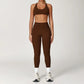 2 Pieces Sportswear Women Yoga Set Gym Clothes Sportswear Yoga Suits Fitness Set Tracksuits Sports Bra Gym High Waist Leggings