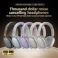 Head mounted wireless Bluetooth earphones with ultra long battery life, rotatable active noise cancelling features