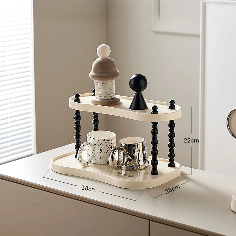 INS Style Multi-layer Storage Rack Bathroom Countertop Cosmetics Display Desktop Mug Storage Rack Aromatherapy Perfume Holder