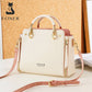 FOXER Split Leather Women Shoulder Bag Elegant Handbag 2025 Autumn Winter Female Large Tote Bag Luxury Design Crossbody Purse