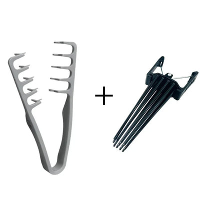 Male Female Curly Hair Styling Tool Set Fluffy Texture Comb & Hair Root Fluffy Clip Natural Curling Traceless Barber Accessories