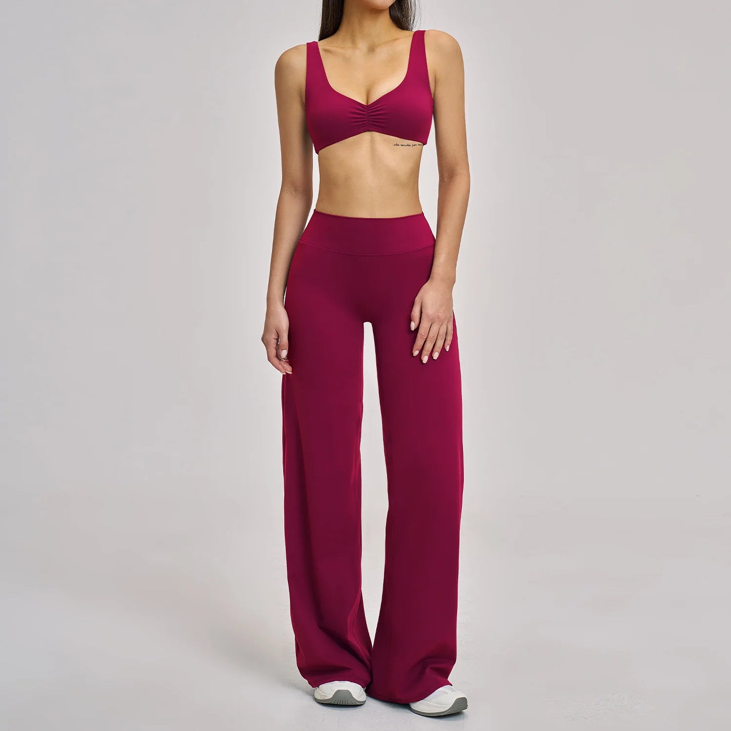 Yoga Set 2/3PCS Workout Outfit Fitness Long Sleeved Sportswear Gym Tracksuit Leggings Set Sports Bra Athletic Wear Women Clothes