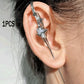 1PCS Retro Dark Gothic Punk Rose Cross Thorn Earring Unisex Piercing Ear Needle Earstuds Eardrop Jewelry