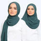 Muslim Chiffon Hijabs For Woman Long Solid Color Head Wrap For Women Shawls Scarves Ladies Muslim Veil Hijab