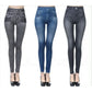 Women's Seamless Denim-Look Leggings Fitness Leggings High Elastic Butt Liftting Yoga Pants High Waist Gym Trainning Print Tight