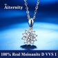 Promotion of Multiple 1.0 Carat Moissanite Windmill Pendants, Luxury Wedding 925 Sterling Silver Jewelry, Bride Diamond Necklace