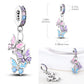 2026 Hot Sale Charms Bead 925 Sterling Sliver Pink Butterfly Luminous Firefly Dangle Fit Bangle Bracelet Necklace DIY Jewelry