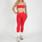 2/3PCS NoLogo Seamless DVision Yoga Set Women Workout Scrunch Leggings Strappy Sports Bra Fitness Gym Shorts Workout Suits XP65