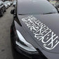 Shahada Car Windshield Decals Islamic Verse Muslim Car Bumper Door Sticker Die Cut Vinyl Decoration