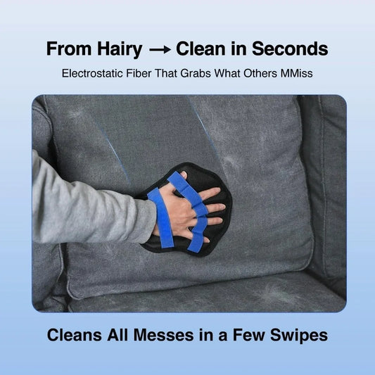 Deshedding Pet Hair Remover Glove Massage Function Effective Grooming Glove Gentle 5 Finger Grooming Mittens Shedding Season