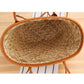 Fashion Handbags Handmade Rattan Basket Bag Designer Wicker Woven Women Summer Beach Straw Shoulder Crossbody Bags Tote Purse