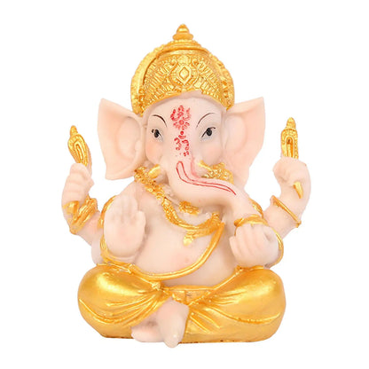Ganesh Figurine Elephant Statue Ganesha Sculpture Decoration Home Crafts