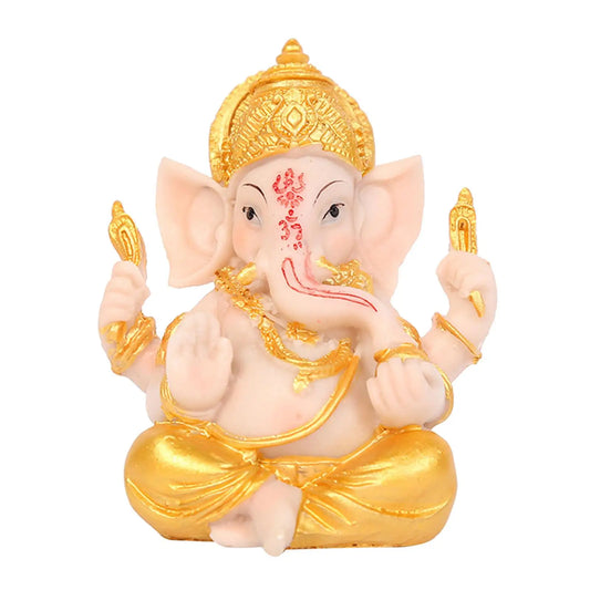 Ganesh Figurine Elephant Statue Ganesha Sculpture Decoration Home Crafts