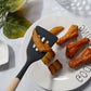 Silicone Kitchen Utensils Set 12-Piece, Heat Resistant, BPA Free, Wooden Handles & Storage Bucket for Non-Stick Cookware, Baking & Cooking