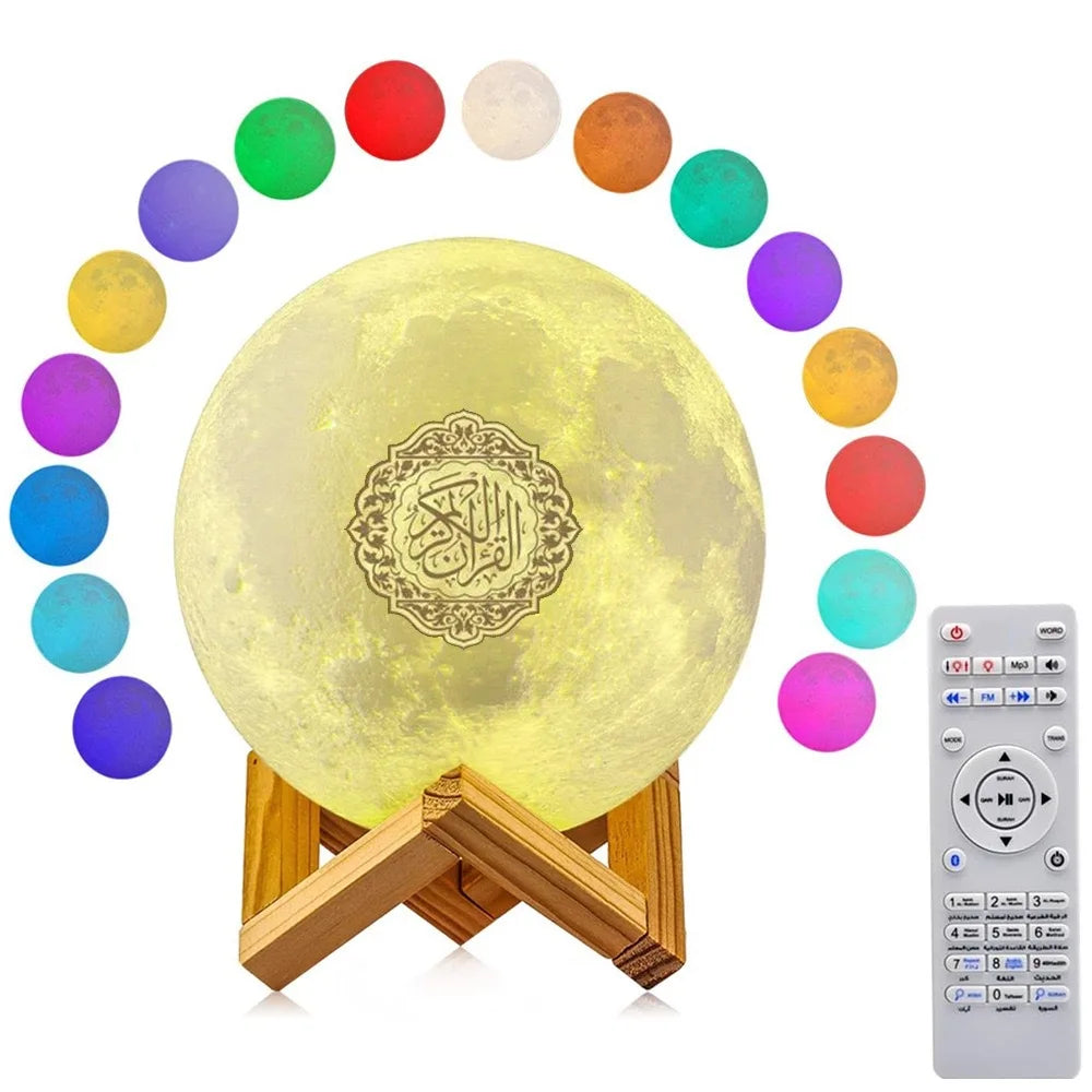 Azan Clock Quran Muslim Islamic Arab Koran Ramadan Bluetooth Speaker Wireless Portable Bright Lamp Holy Night Light Islam Arabic
