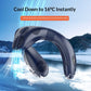 New Neck Air Conditioner Portable Neck Fan Rechargeable Semiconductor Cooling Bladeless Fan Outdoor Personal Fan Wearable Cooler