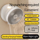 5000mAh Rechargeable 3 IN 1 Multifunctional Fan 4 Speed 90° Folding Wall Mounted Portable Fan with Warm Night Light
