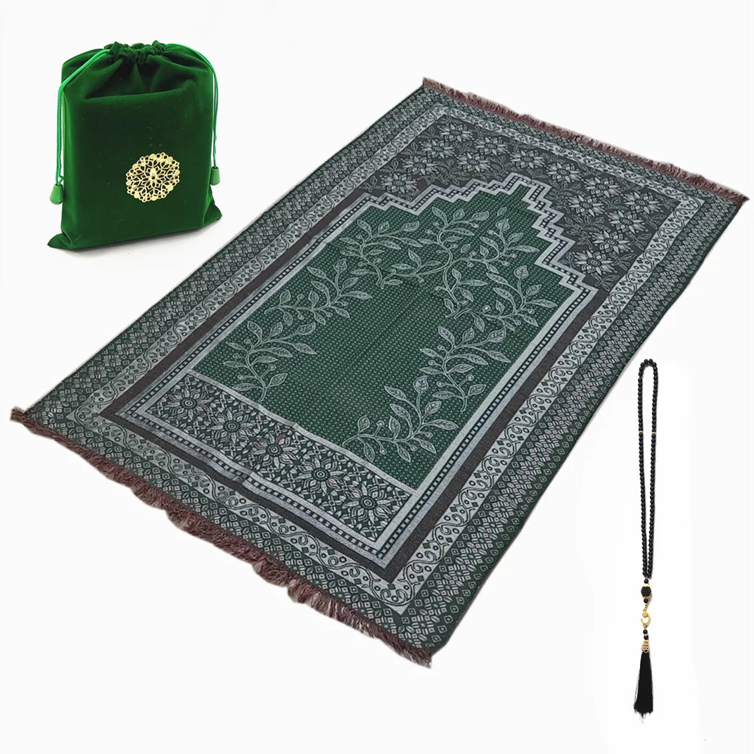 Traveling Prayer Mat Pocket Prayer Rug Islamic Sejadah 70*110cm