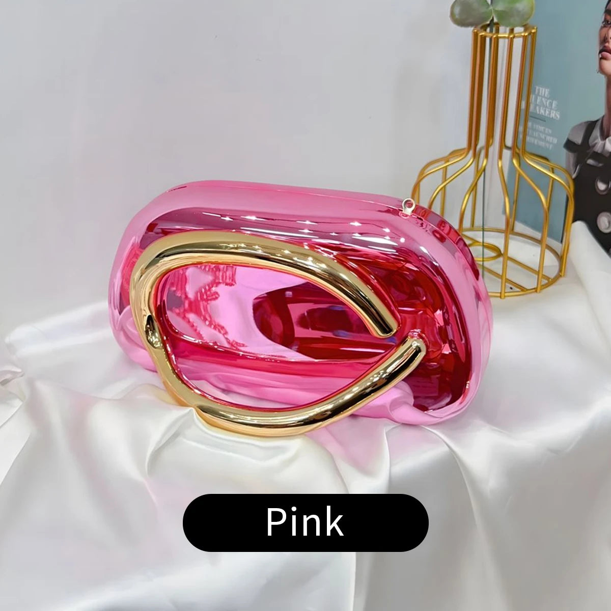 Fashion Elegant Acrylic Box Shaped Crossbody Bags Women Evening Bags Party Cute Handbag Wedding Mini Wallet Banquet Clutch Bag