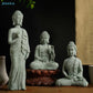 ♥Buddha Statue Set – Sandstone Finish, Various Poses, Zen Home Decor for Meditation & Spiritual Space