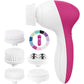 Electric 5-in-1 Facial Cleansing Brush, Multi-functional Rotating Massage Pore Cleansing Beauty Device Pore Cleaner