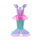 Girl Elsa Anna Dress Princess Costume Snow Queen Dress Baby Halloween Ariel Carnival Clothes Kids Cosplay Clothes Party Clothing