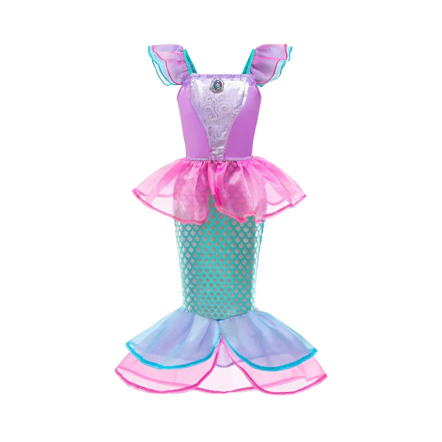 Girl Elsa Anna Dress Princess Costume Snow Queen Dress Baby Halloween Ariel Carnival Clothes Kids Cosplay Clothes Party Clothing
