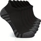 3 Pairs Ankle Athletic Running Socks Cushioned  Breathable Low Cut Sports Tab Socks For Men And Women