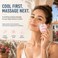3 Roller Ice Face Roller Cooling Facial Massager with Cat Ear Storage Case Reduce Puffiness Jawline Neck Eye Skincare Massage To