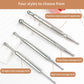 1pc Stainless Steel Acupuncture Stick - Double-Ended, with Large Heads for Acupoint Massage