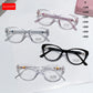 KLASSNUM Women Luxury Reading Glasses 2025 Trendy Cat Eye Frame Anti Blue Ray Eyepiece Magnifing Transparent Plus Lens +1.0-4.0