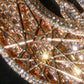 Iced Crescent Mosque Star Pendant Men Hip Hop Charm 18K Rose Gold Plated Full Paved CZ Bling Jewelry Islamic Muslim Religious Moon Cuban Link Chain Accessories Shiny Faith Statement For Rappers Club Urban Street Daily Fashion