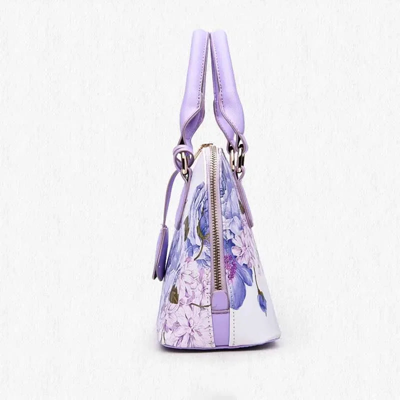 Hisuely Hot Sale Designer Printed Bags for Women Ladies Shopper Bag Shell Elegant Floral Shoulder Handbags