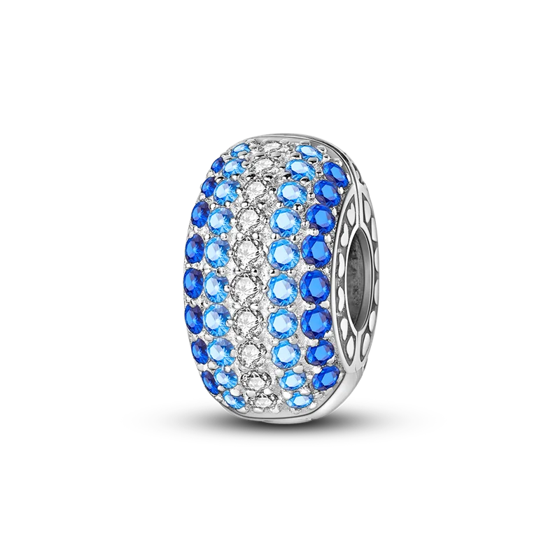 Silver Clasp 925 Sterling Silver CZ Pave Clip Charms Daisy Beads Stopper Safety Chain Fit Original Bangle Bracelet Jewelry Clips