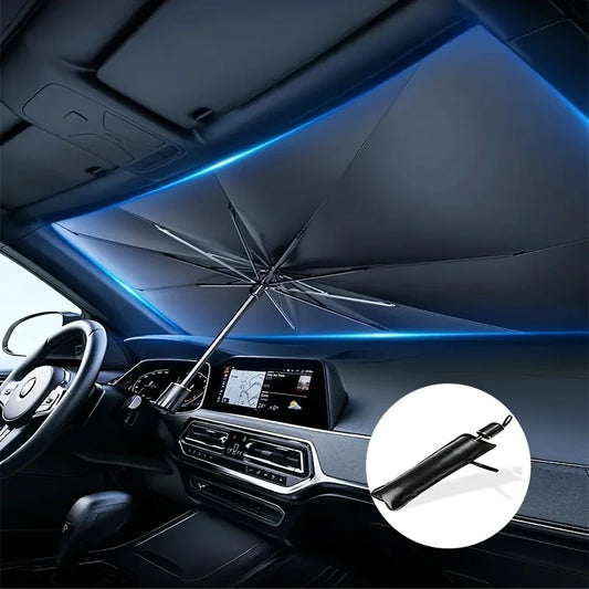 Car Sunshade Car Front Windshield Sunscreen Heat Shield (Umbrella Model) High Shade Car Sunshade Sun Shade for Car Windshield
