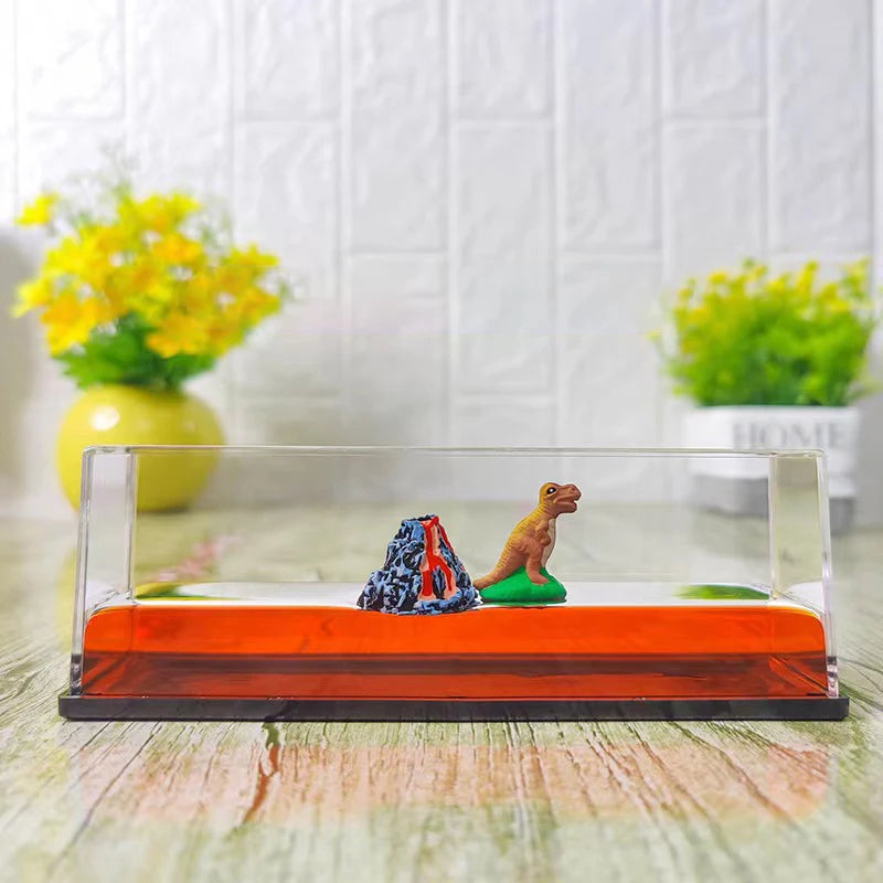 Cruise Fluid Drifting Bottle Titanic Black Pearl Dinosaur Era Style Drifting Ship Ornament Home Boy Girl Gift Desktop Decoration
