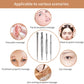 1pc Stainless Steel Acupuncture Stick - Double-Ended, with Large Heads for Acupoint Massage