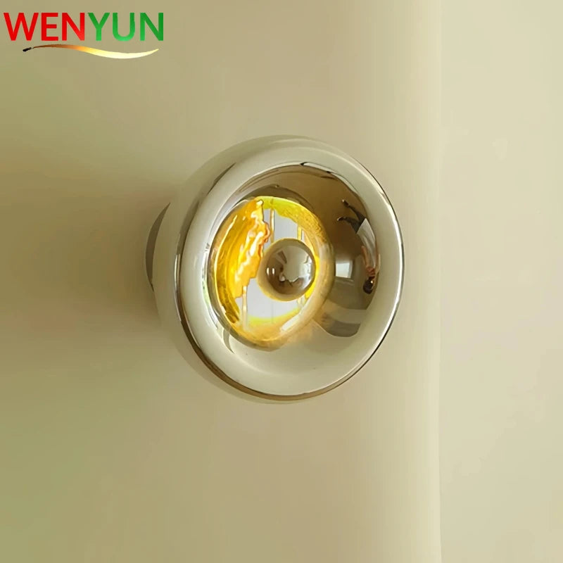 2026 Designer Lava Wall Lamp Chrome Gold Corridor Background Wall LED Living Room Bedroom Bedside Decorative Wall Light