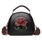 Vintage Handbag Women Shoulder Bag Luxurious Designer Round Bag High-quality Gift Embossed Printed Crossbody Purse for New Women
