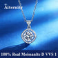 Promotion of Multiple 1.0 Carat Moissanite Windmill Pendants, Luxury Wedding 925 Sterling Silver Jewelry, Bride Diamond Necklace