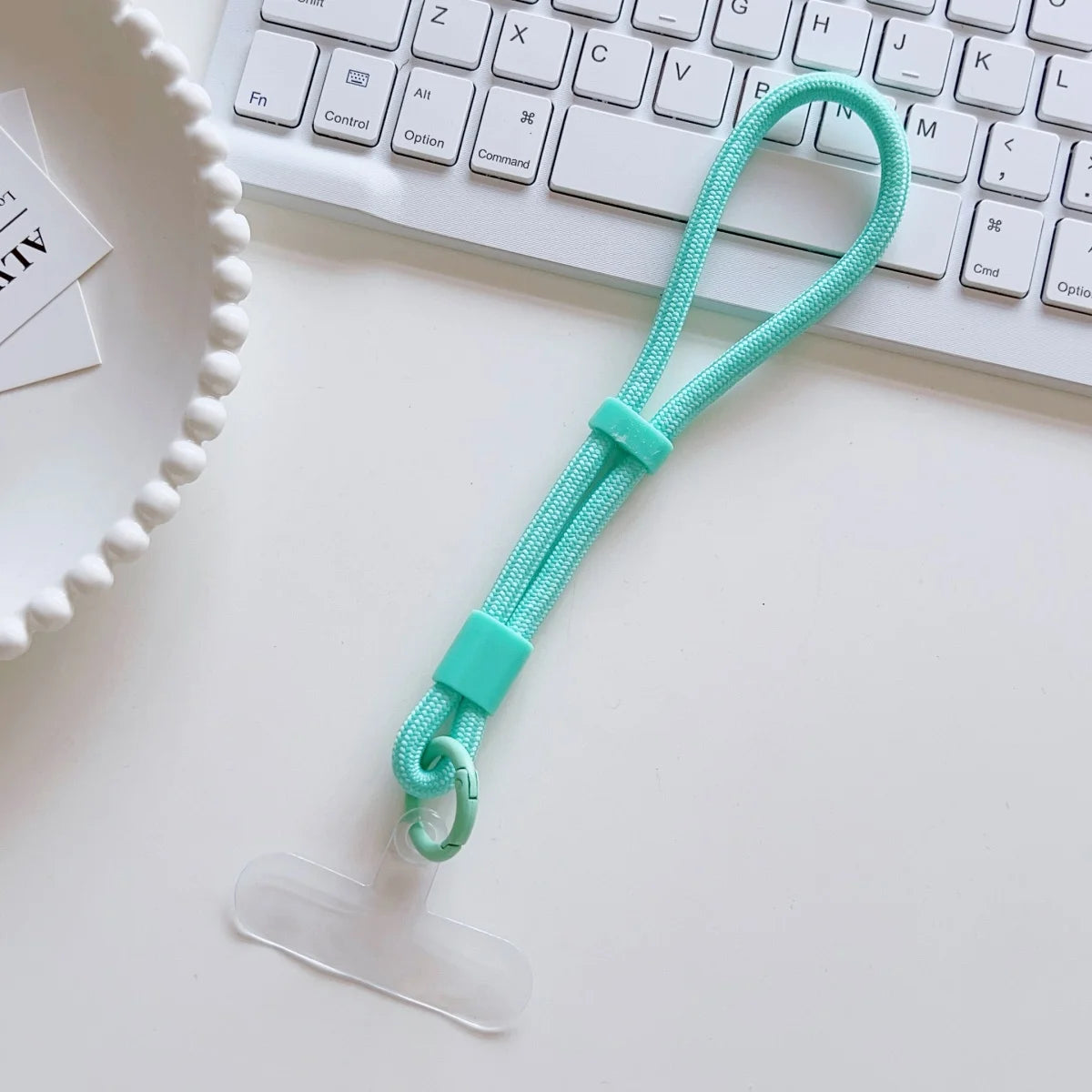 Universal Adjustable Mobile Phone Lanyard Short Wrist Strap with Self-locking Anti-drop Design Durable Polyester Phone Strap