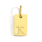 Polished Stainless Steel Square Gold Color Pendant Hang 26 Letters DIY Bracelet Pet Collar Necklace Jewelry Making